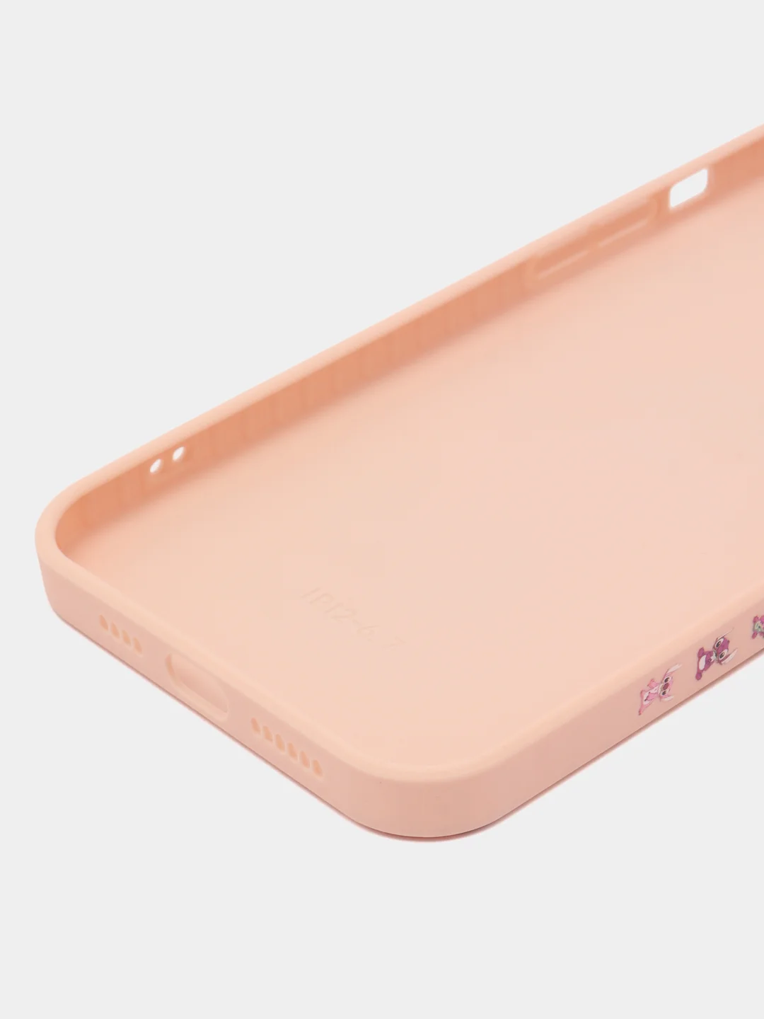 Розовый чехол с принтом на Apple iPhone 12 pro max
