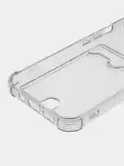 Чехол для iPhone (от X/XS до 14 Pro Max), прозрачный, с карманом для карт