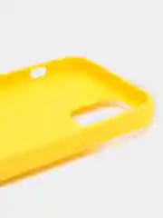 Желтый чехол с подставкой держателем для Apple iPhone 12 mini