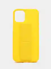 Желтый чехол с подставкой держателем для Apple iPhone 12 mini