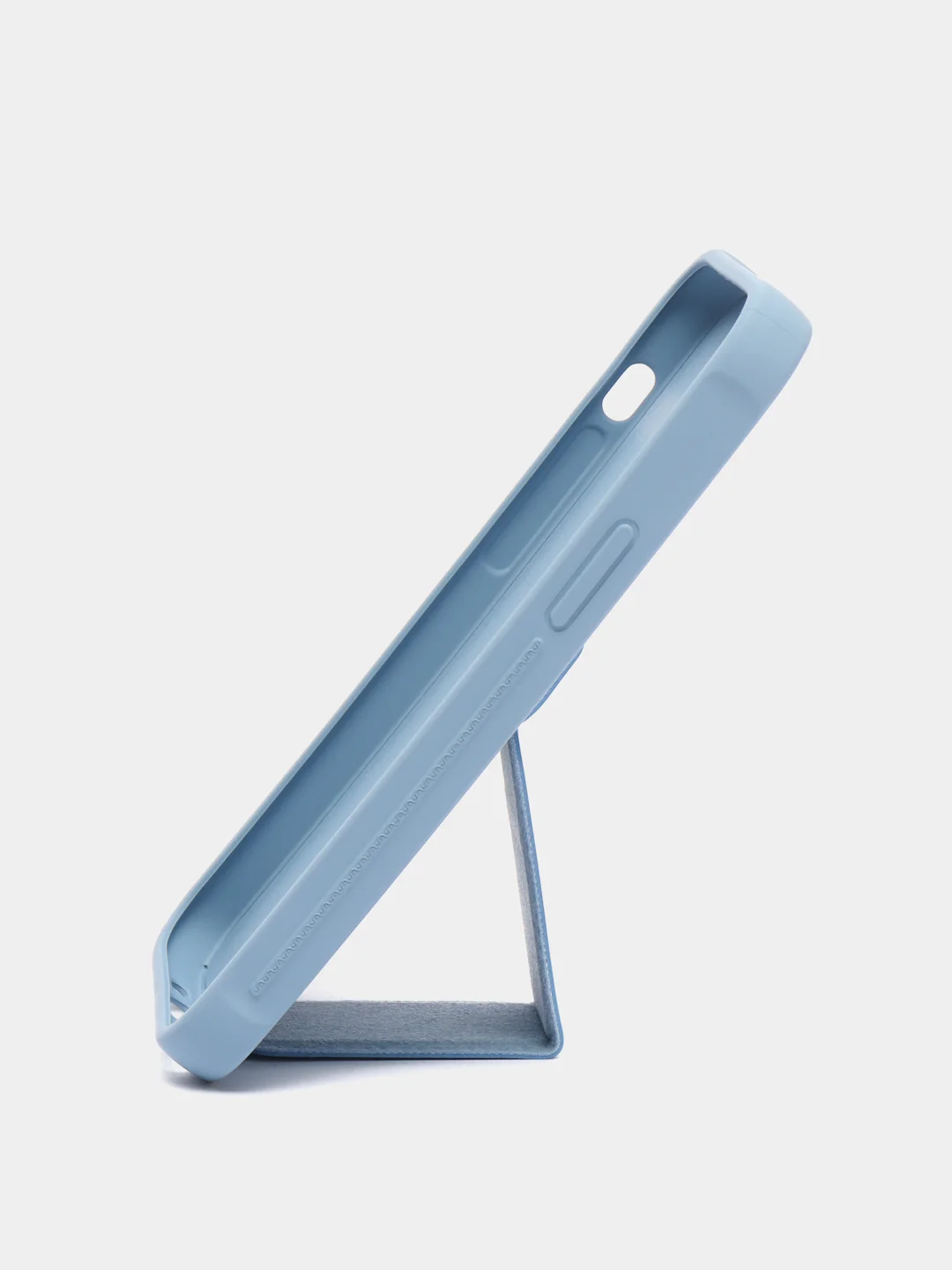 Голубой чехол с подставкой держателем для Apple iPhone 12 mini