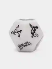 Белый игральный секс-кубик, 12-гранный