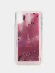 Конфетный силиконовый чехол с жидкими блестками для iPhone X/Xs