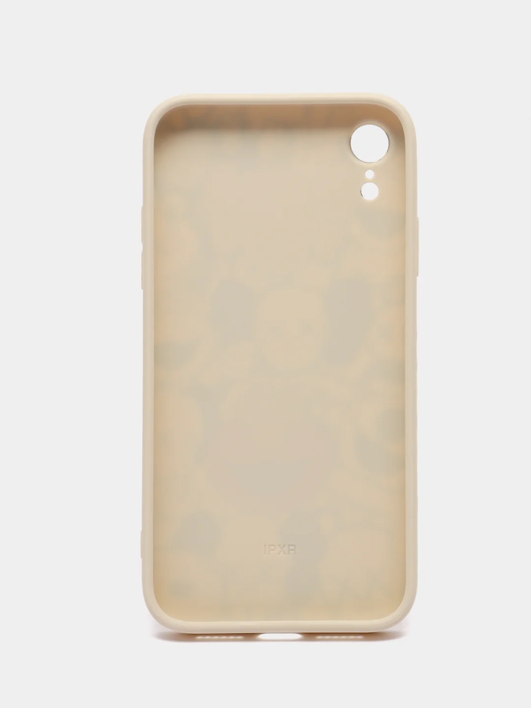 Бежевый чехол с принтом на iPhone XR