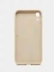 Бежевый чехол с принтом на iPhone XR