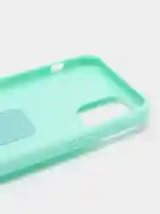 Бирюзовый чехол с подставкой держателем для iPhone 11 Pro