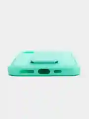 Бирюзовый чехол с подставкой держателем для iPhone 11 Pro