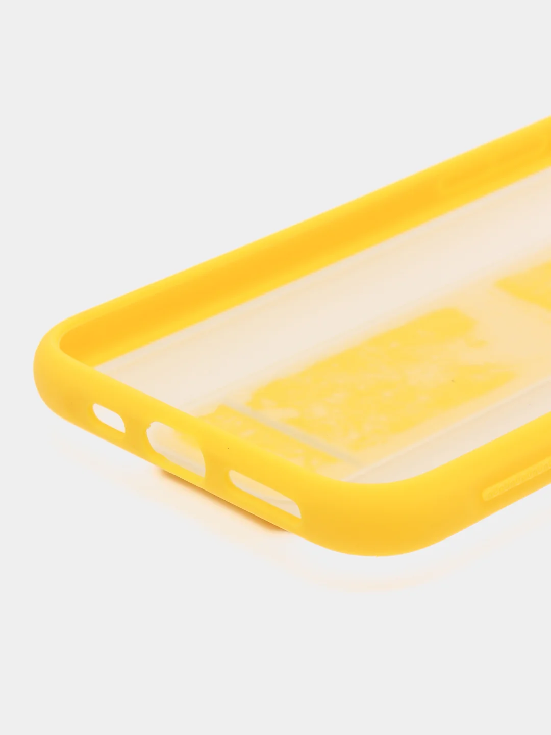 Желтый чехол с подставкой держателем для iPhone 11 Pro