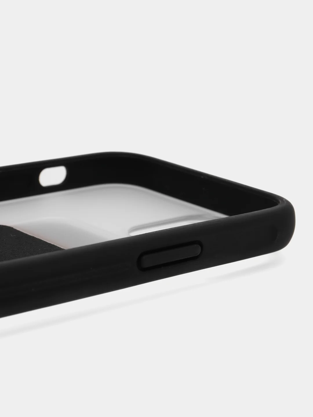 Угольный чехол с подставкой держателем для Apple iPhone 12 mini