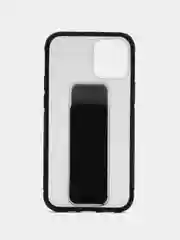 Угольный чехол с подставкой держателем для Apple iPhone 12 mini