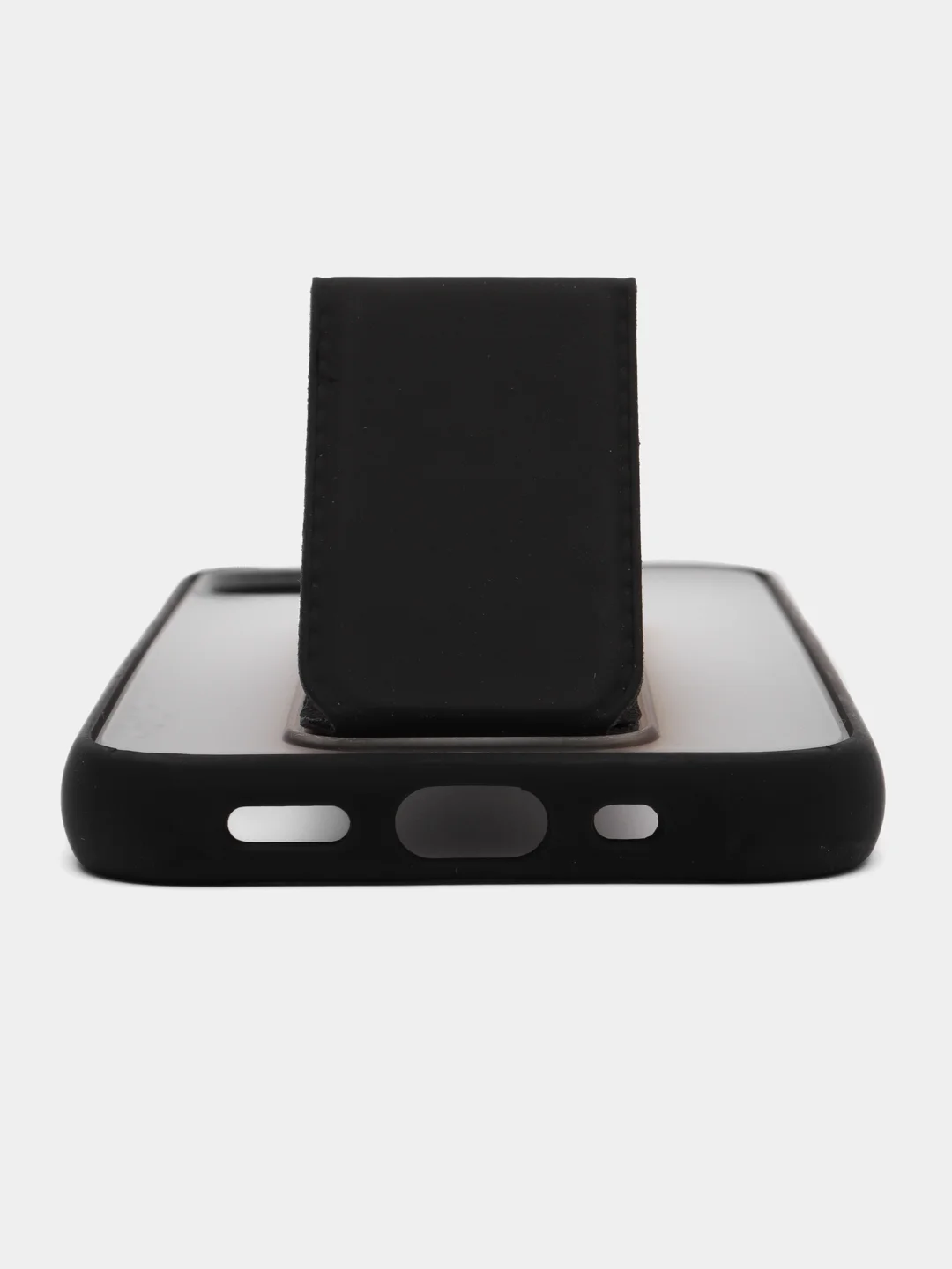 Угольный чехол с подставкой держателем для Apple iPhone 12 mini