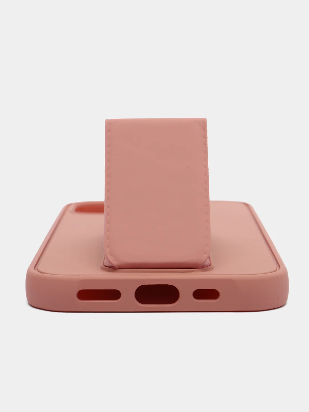 Розовый чехол с подставкой держателем для iPhone 12 Pro