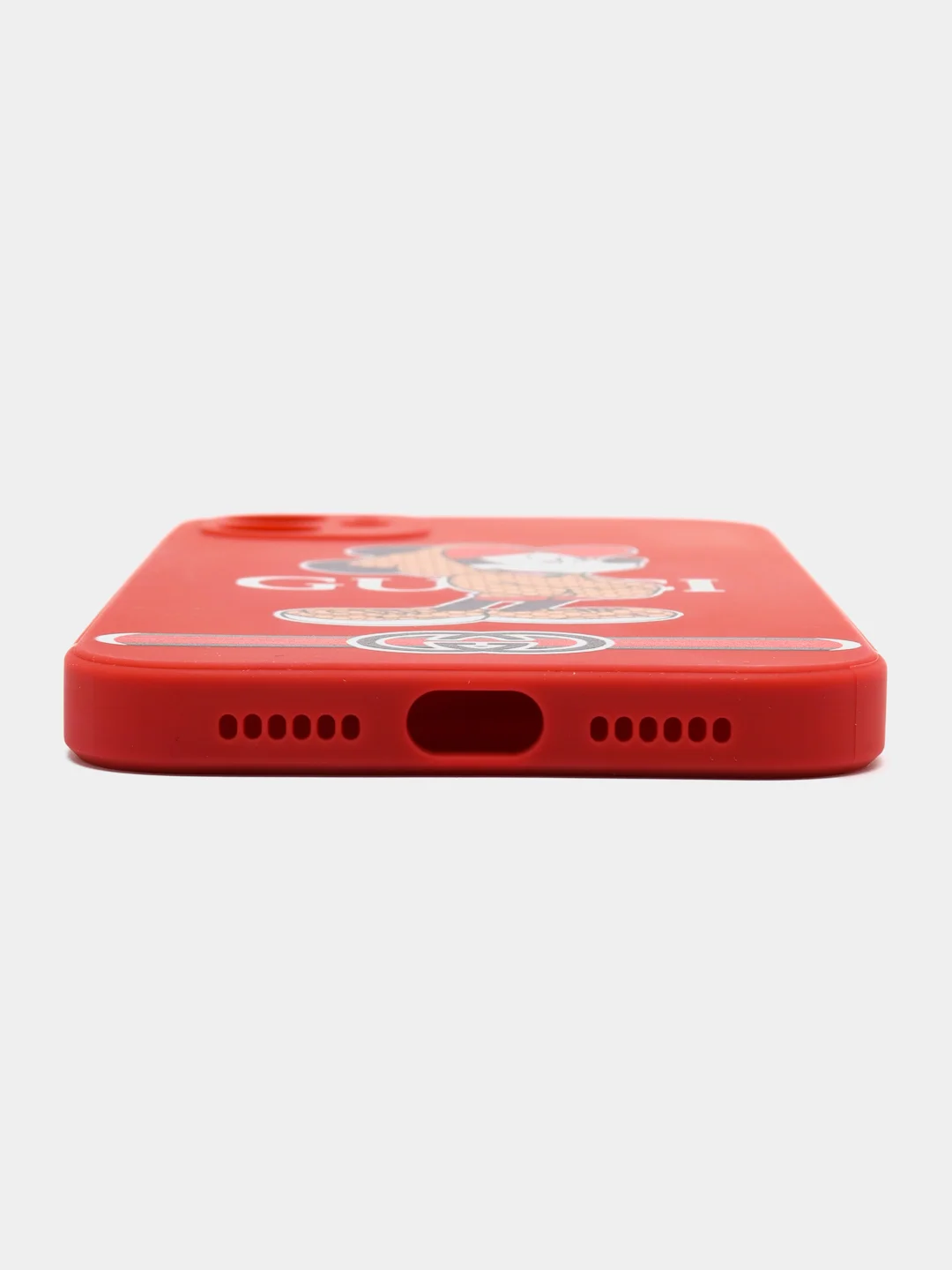 Красный чехол с принтом на Apple Iphone 11