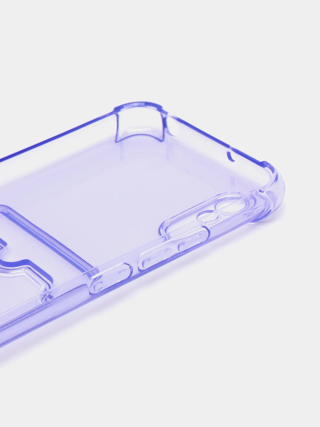 Лавандовый чехол для Xiaomi Redmi 9A, Сяоми Редми 9А прозрачный, с карманом для карты