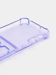 Лавандовый чехол для Xiaomi Redmi 9A, Сяоми Редми 9А прозрачный, с карманом для карты