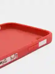 Красный чехол с принтом на iPhone XR