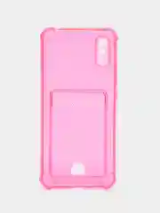 Прозрачный чехол для Xiaomi Redmi 9A, Сяоми Редми 9А прозрачный, с карманом для карты