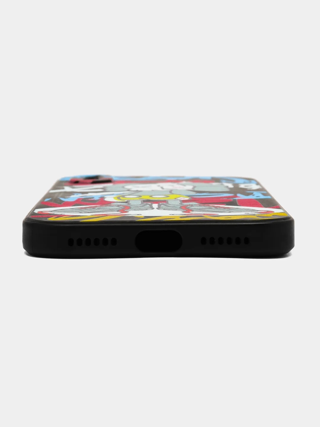 Бежевый чехол с принтом на iPhone XS