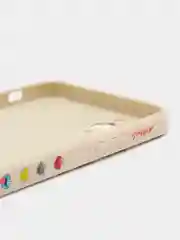 Бежевый чехол с принтом на iPhone 11 pro max