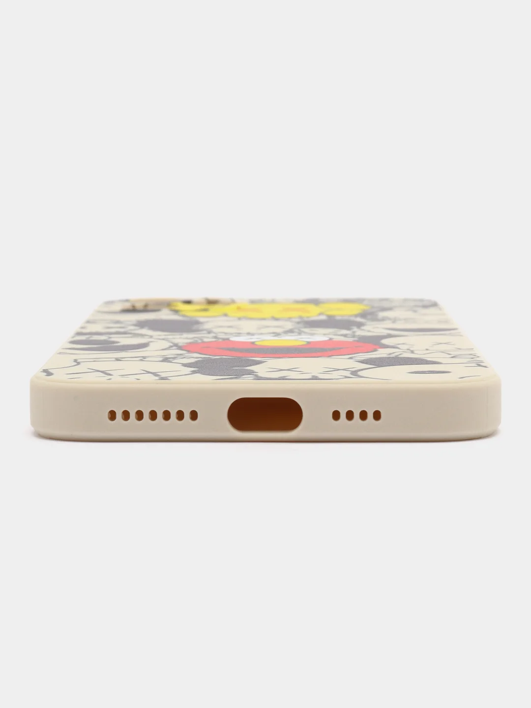 Бежевый чехол с принтом на iPhone 11 pro max
