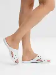 Белый шлепанцы женские, размеры 36-41
