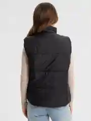 Черный жилет женский, утеплённый