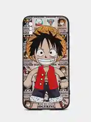 Коричневый чехол с принтом на iPhone XS