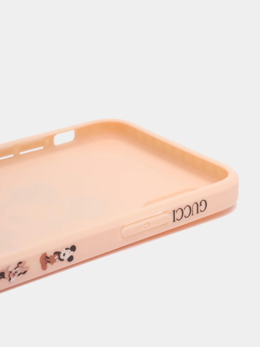 Розовый чехол с принтом на iPhone XS