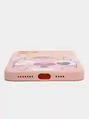Розовый чехол с принтом на iPhone 11 pro max