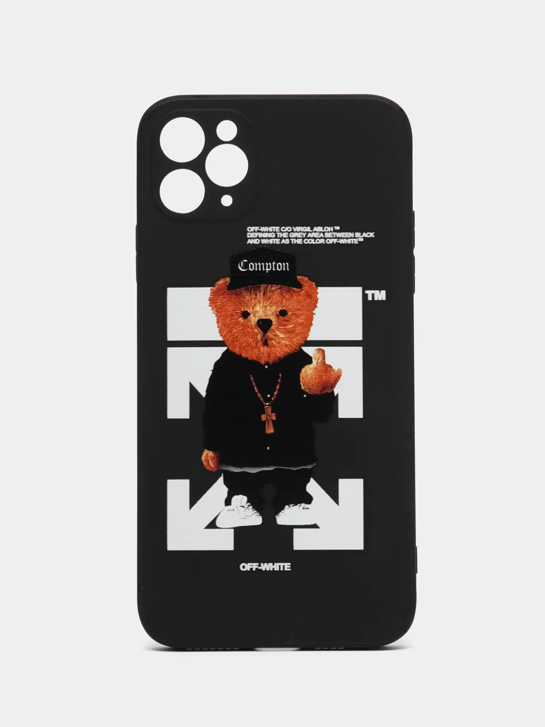 Черный чехол с принтом на iPhone 11 pro max