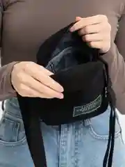 Черный сумка-мессенджер "Top Pocket" вельветовая маленькая