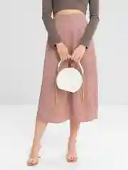 Белый сумка женская, круглая, через плечо