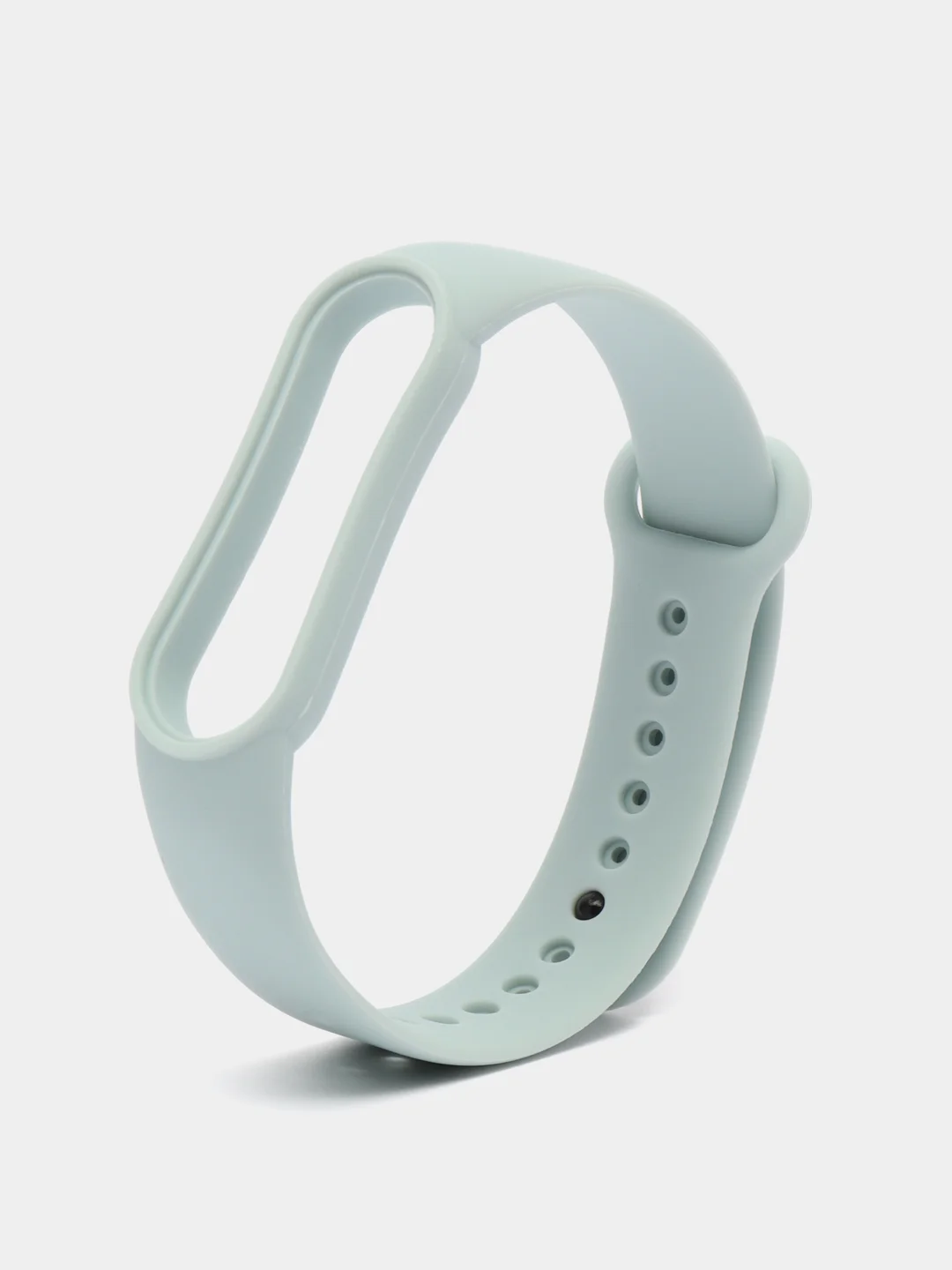 Серый металлик силиконовый ремешок для фитнес браслета Xiaomi Mi Band 5 / Mi Band 6