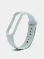 Серый металлик силиконовый ремешок для фитнес браслета Xiaomi Mi Band 5 / Mi Band 6