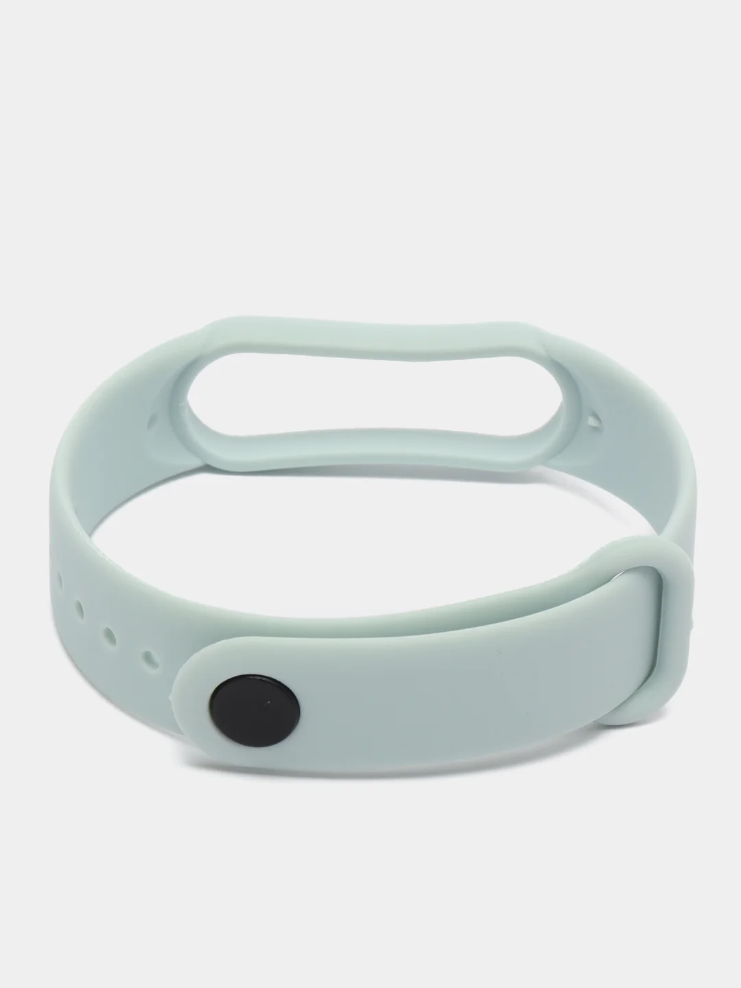 Серый металлик силиконовый ремешок для фитнес браслета Xiaomi Mi Band 5 / Mi Band 6