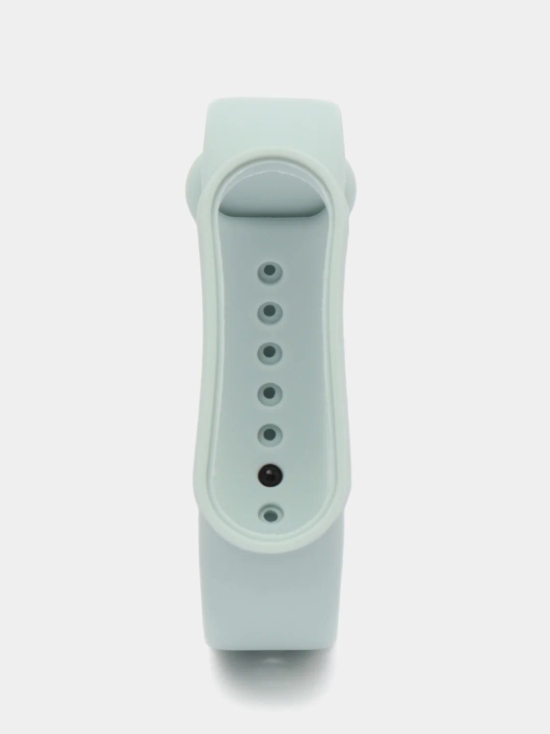 Серый металлик силиконовый ремешок для фитнес браслета Xiaomi Mi Band 5 / Mi Band 6