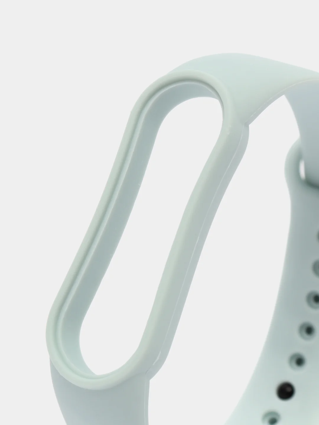 Серый металлик силиконовый ремешок для фитнес браслета Xiaomi Mi Band 5 / Mi Band 6