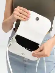 Белый сумка через плечо