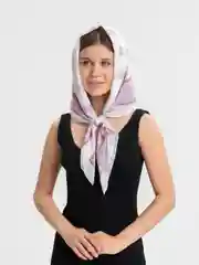 Белый платки в горошек, хлопок и бамбук