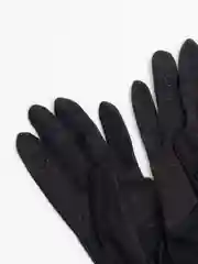 Черный перчатки гипюр/эластан