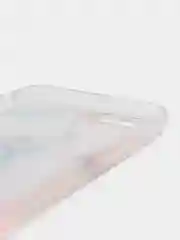 Розовый силиконовый чехол с жидкими блестками для iPhone 7P/8P