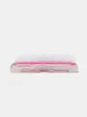 Розовый силиконовый чехол с жидкими блестками для iPhone 7P/8P