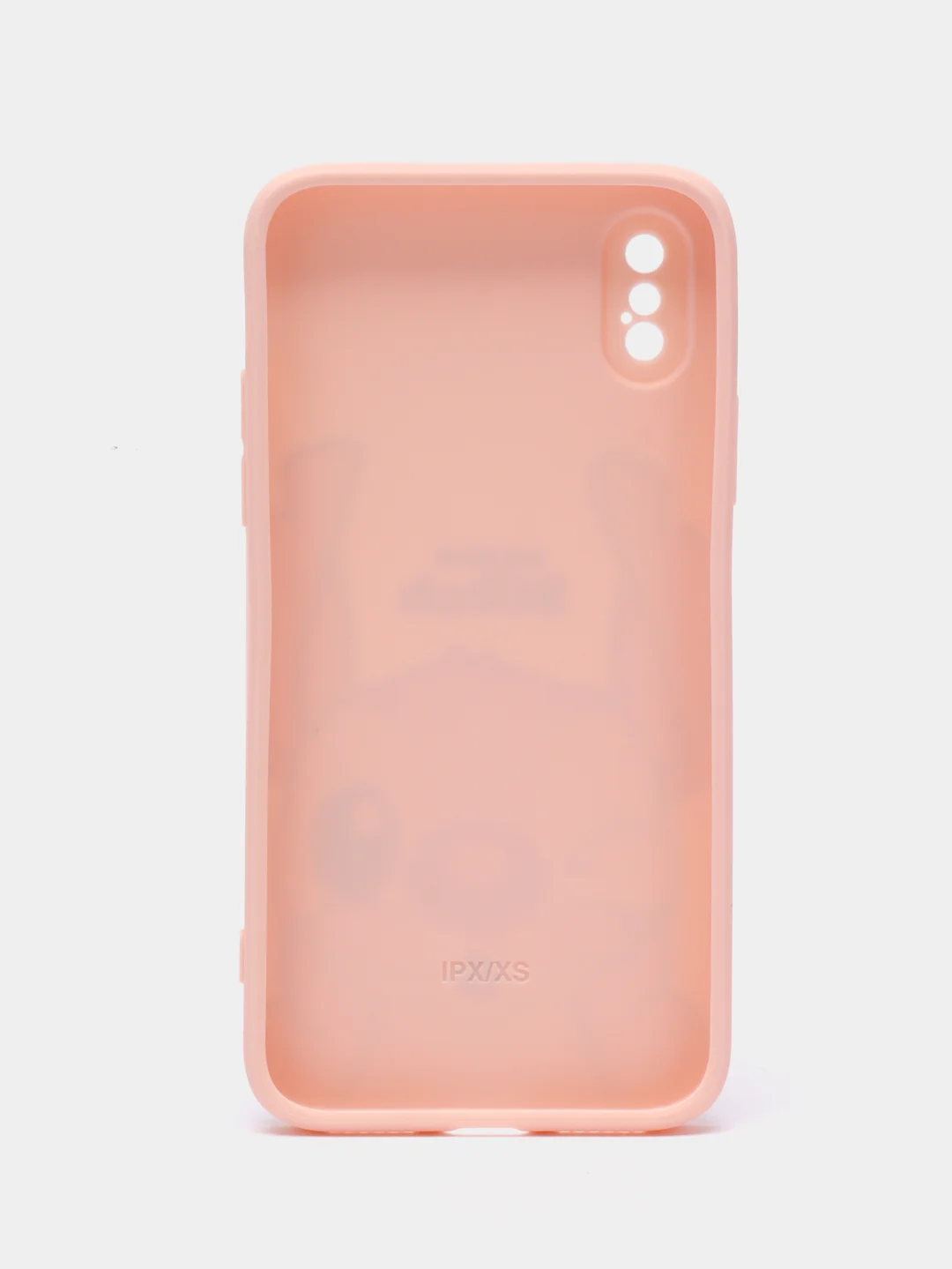 Фиолетовый чехол с принтом на iPhone XS
