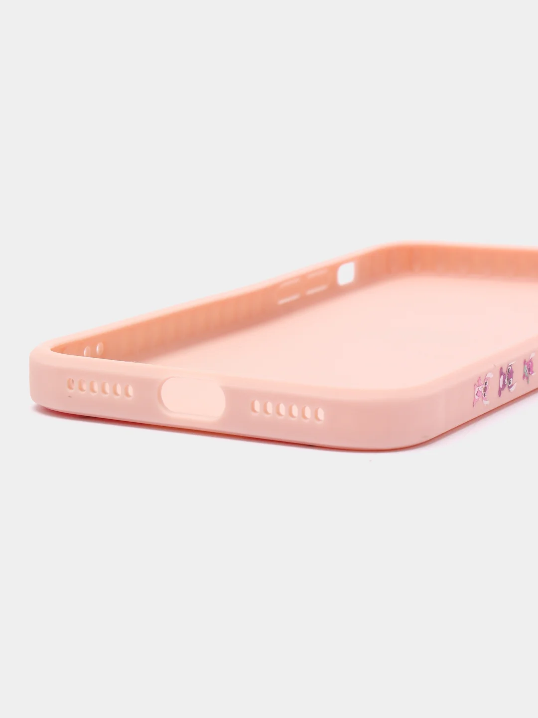Фиолетовый чехол с принтом на iPhone XS