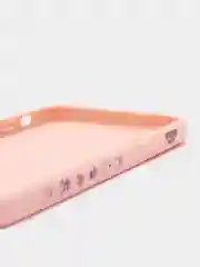 Фиолетовый чехол с принтом на iPhone XS