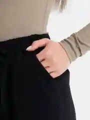 Черный шорты женские, повседневные, из хлопка