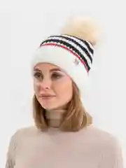 Белый шапка женская тёплая