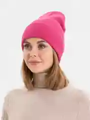 Бордовый шапка  женская / унисекс / мужская бини / шапка зимняя / вязанная бини