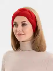 Красный повязка на голову, вязаная