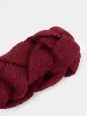 Багровый повязка на голову, вязаная
